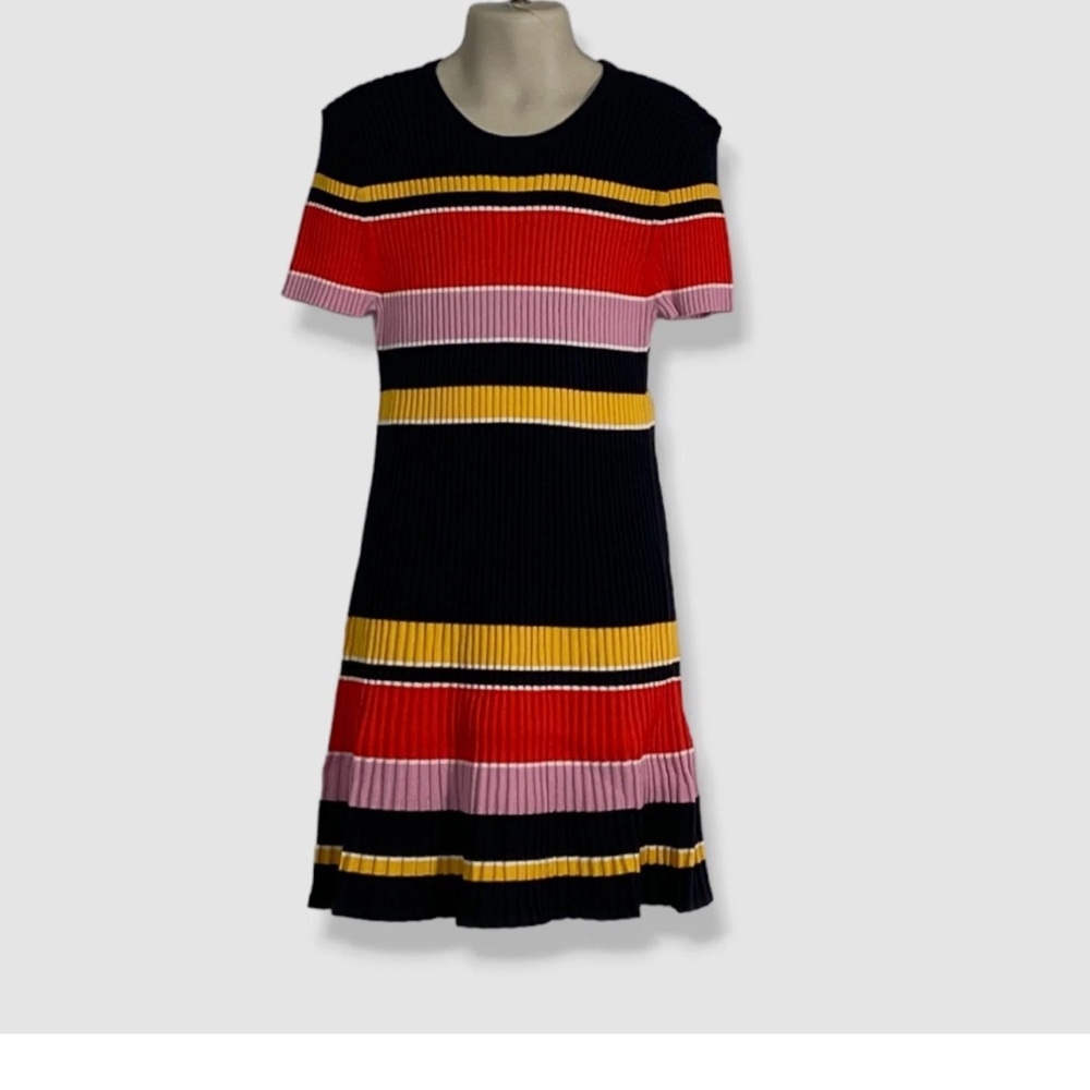 NWT Milly Colorful Striped Knit $325 Dress 14/16